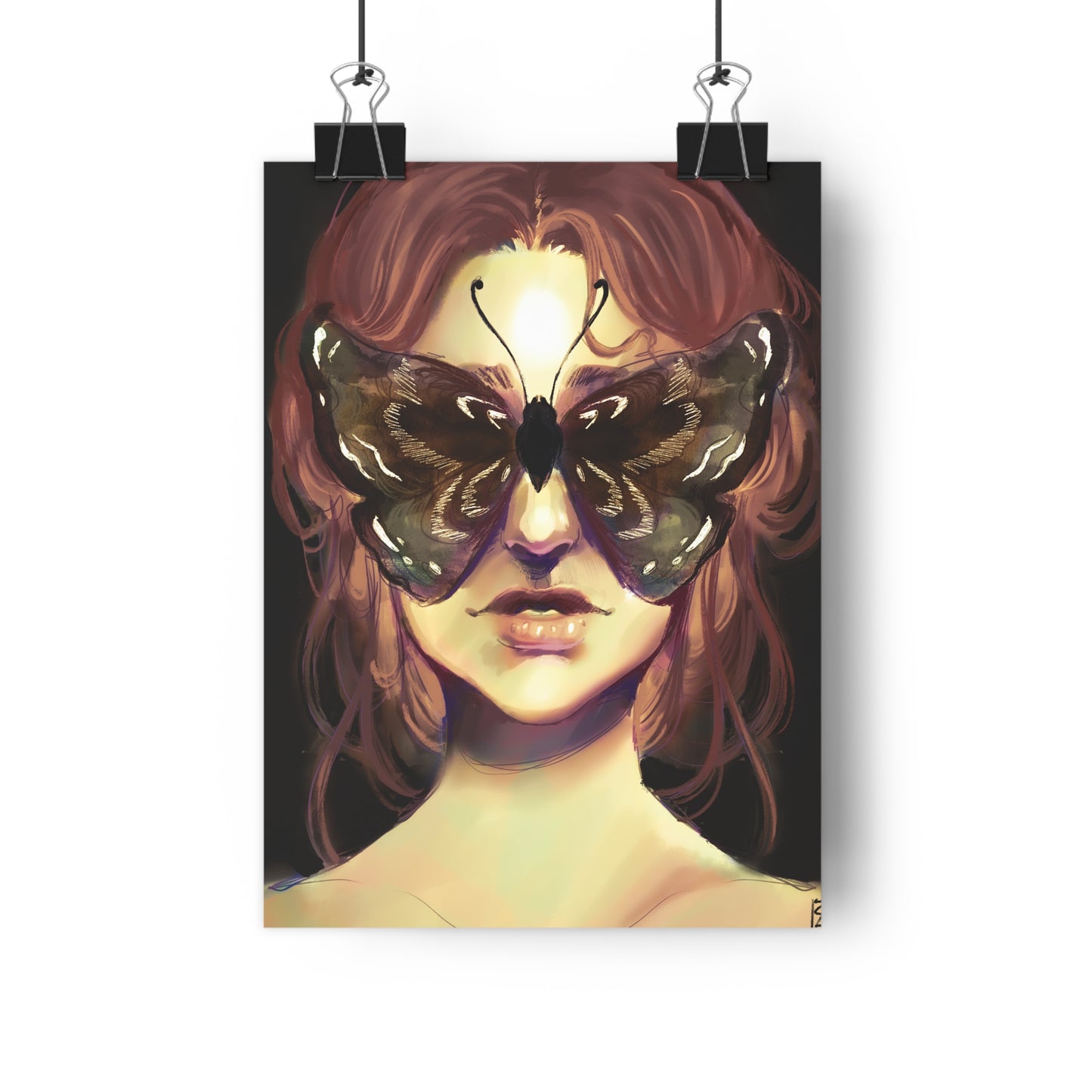 The Moth Giclée Art Print, Surreal Wall Art, Home Decor, Unique Gift, Butterfly Lover Print