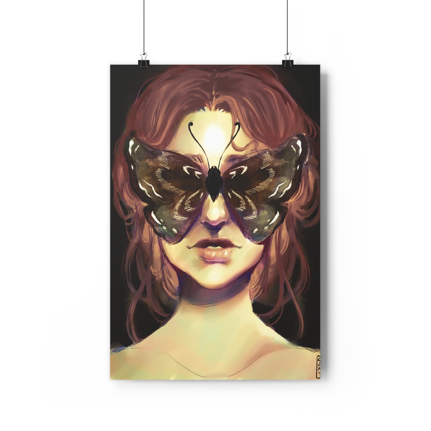 The Moth Giclée Art Print, Surreal Wall Art, Home Decor, Unique Gift, Butterfly Lover Print