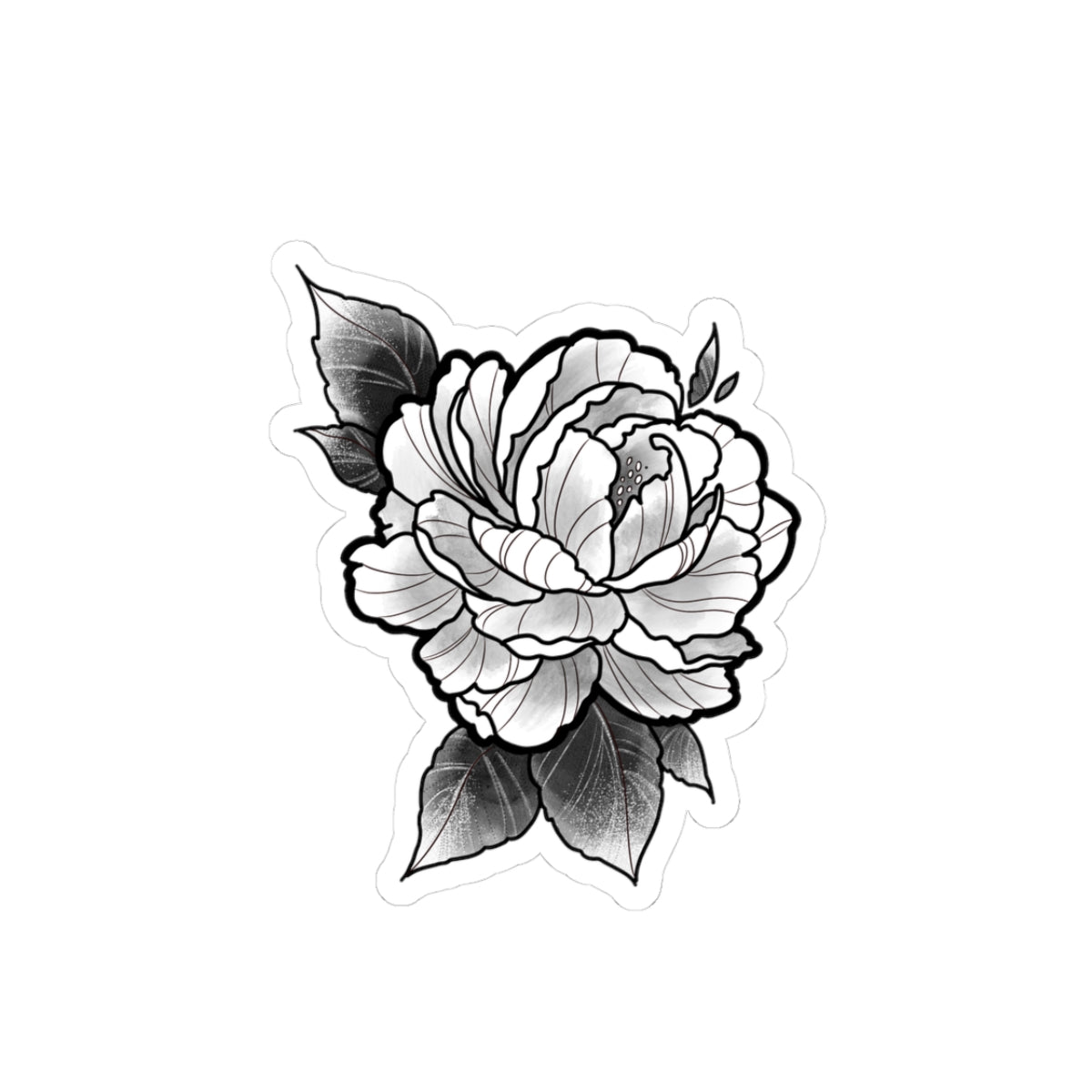 Elegant Floral Kiss-Cut Stickers, Peony Decor for Laptops, Scrapbooks, Journals, Gifts for Flower Lovers, Aesthetic Sticker Collection