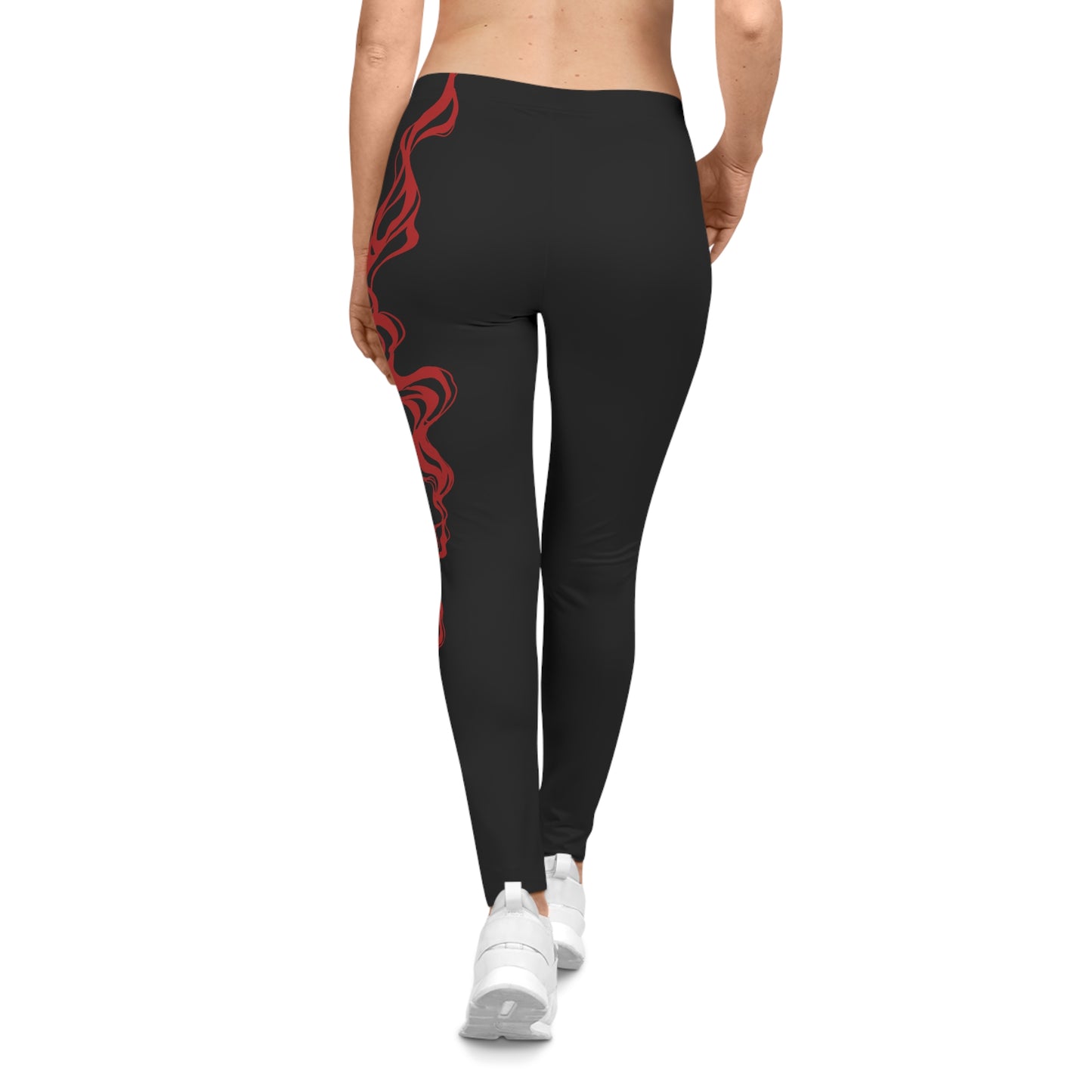 SUMINAGASHI Women's Leggings with Artistic Design, Stylish Gym Pants, Trendy Athleisure, Unique Workout Apparel, Perfect for Casual Outings.
