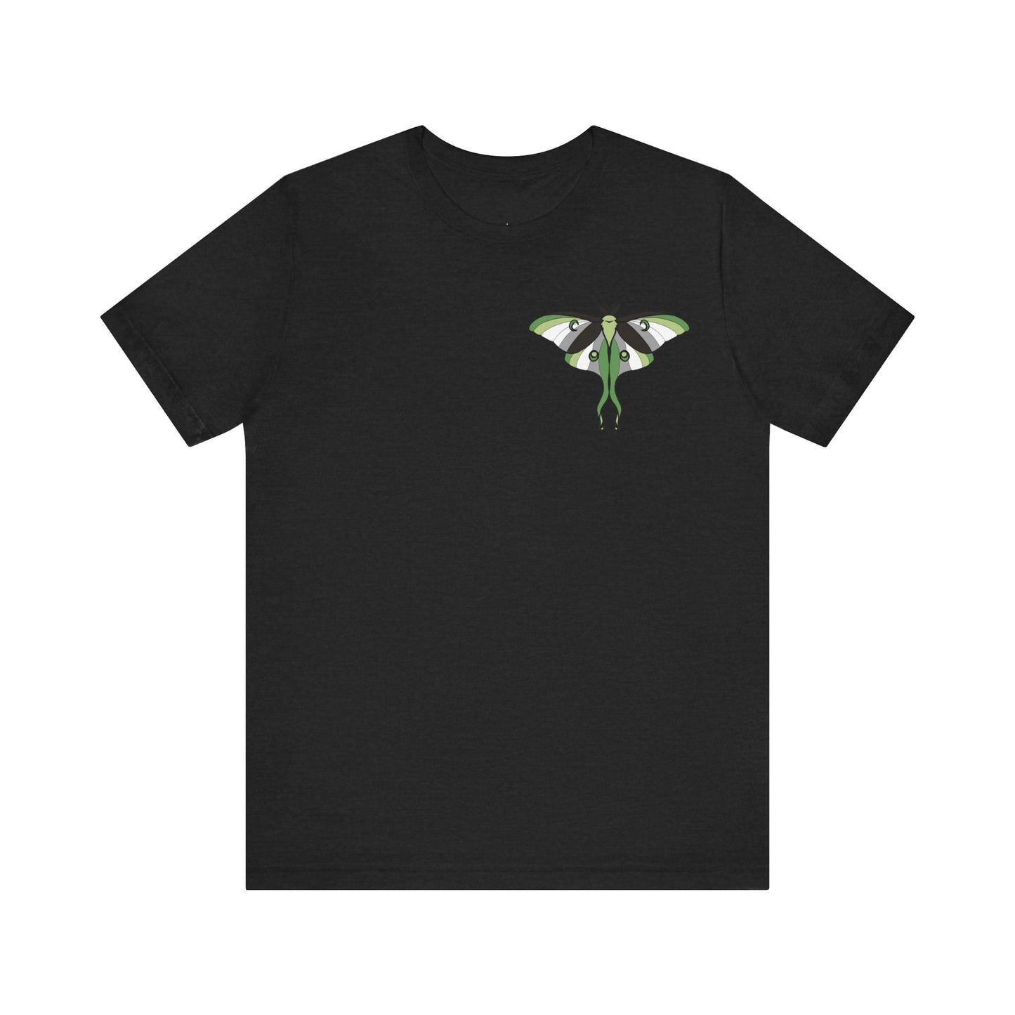 Pride Aro Moth T-Shirt, Casual Wear, Queer Summer Fashion, Nature Enthusiast Tee
