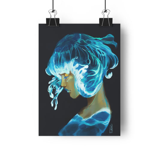 Made of Waves Giclée Art Print, Home Decor, Unique Wall Art, Ethereal Gift, Modern Artwork