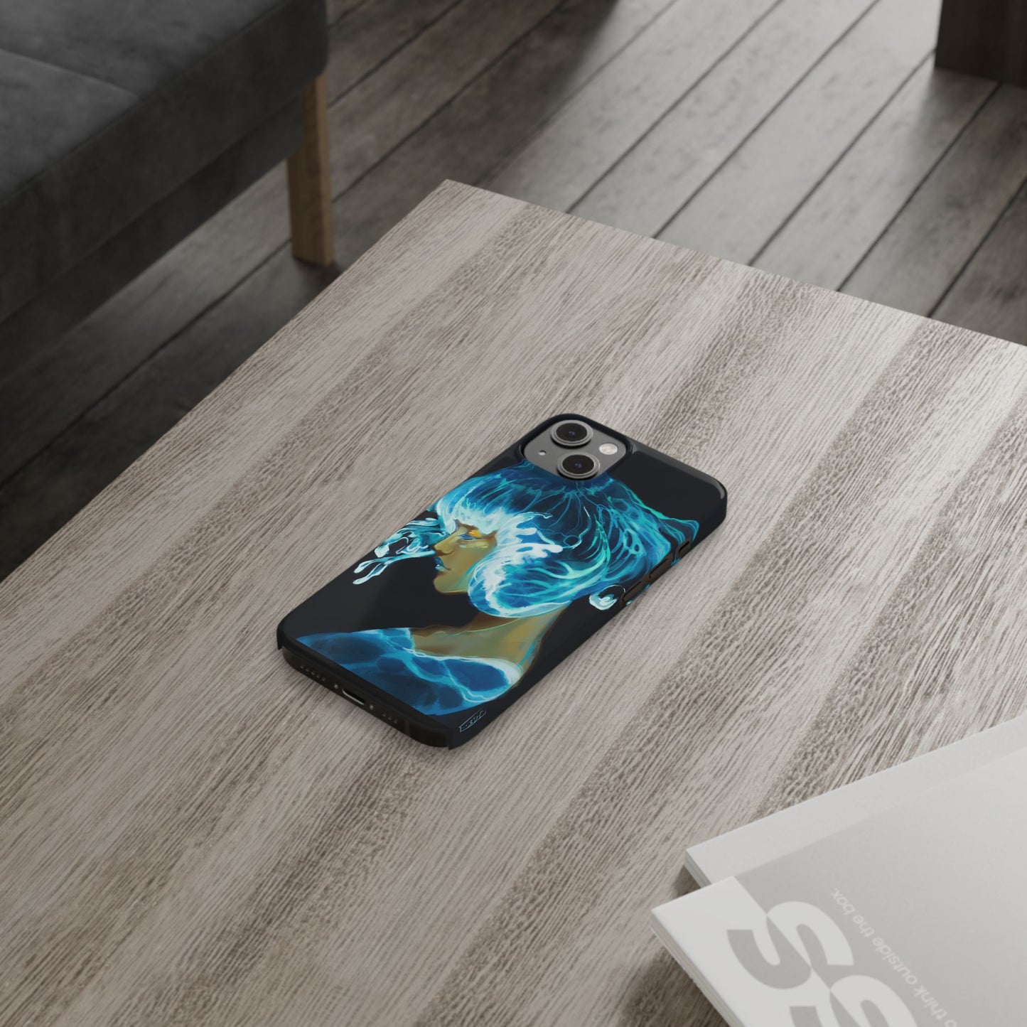 Made of Waves Phone Case, Artistic Slim Case, Ocean Vibes, Phone Accessories, Gift for Her, Beach Lover's Gift