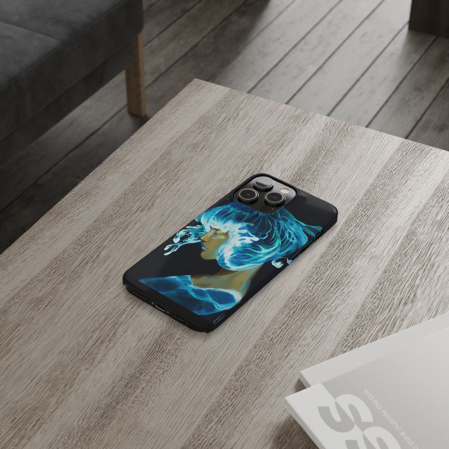Made of Waves Phone Case, Artistic Slim Case, Ocean Vibes, Phone Accessories, Gift for Her, Beach Lover's Gift