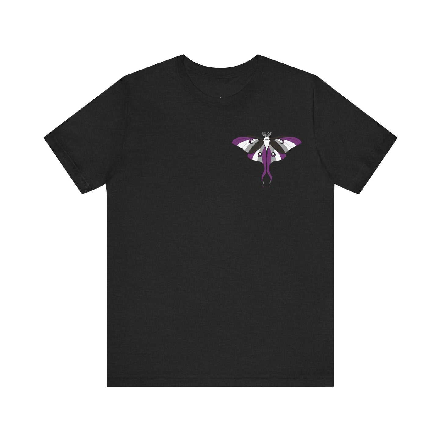 Pride Ace Moth T-Shirt, Casual Wear, Queer Summer Fashion, Nature Enthusiast Tee