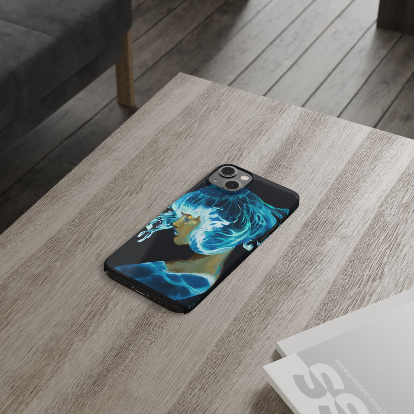 Made of Waves Phone Case, Artistic Slim Case, Ocean Vibes, Phone Accessories, Gift for Her, Beach Lover's Gift