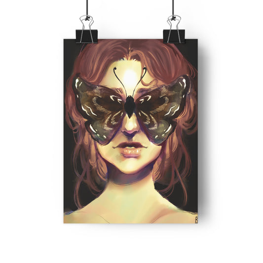 The Moth Giclée Art Print, Surreal Wall Art, Home Decor, Unique Gift, Butterfly Lover Print