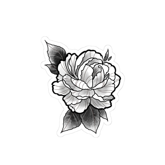 Elegant Floral Kiss-Cut Stickers, Peony Decor for Laptops, Scrapbooks, Journals, Gifts for Flower Lovers, Aesthetic Sticker Collection