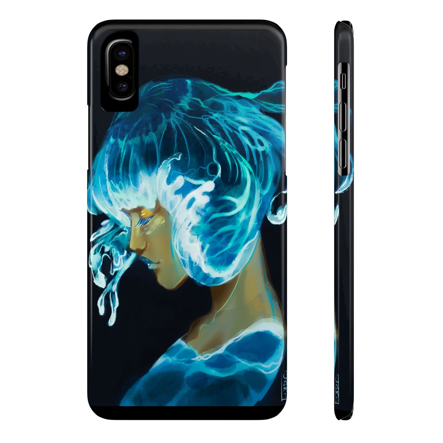 Made of Waves Phone Case, Artistic Slim Case, Ocean Vibes, Phone Accessories, Gift for Her, Beach Lover's Gift