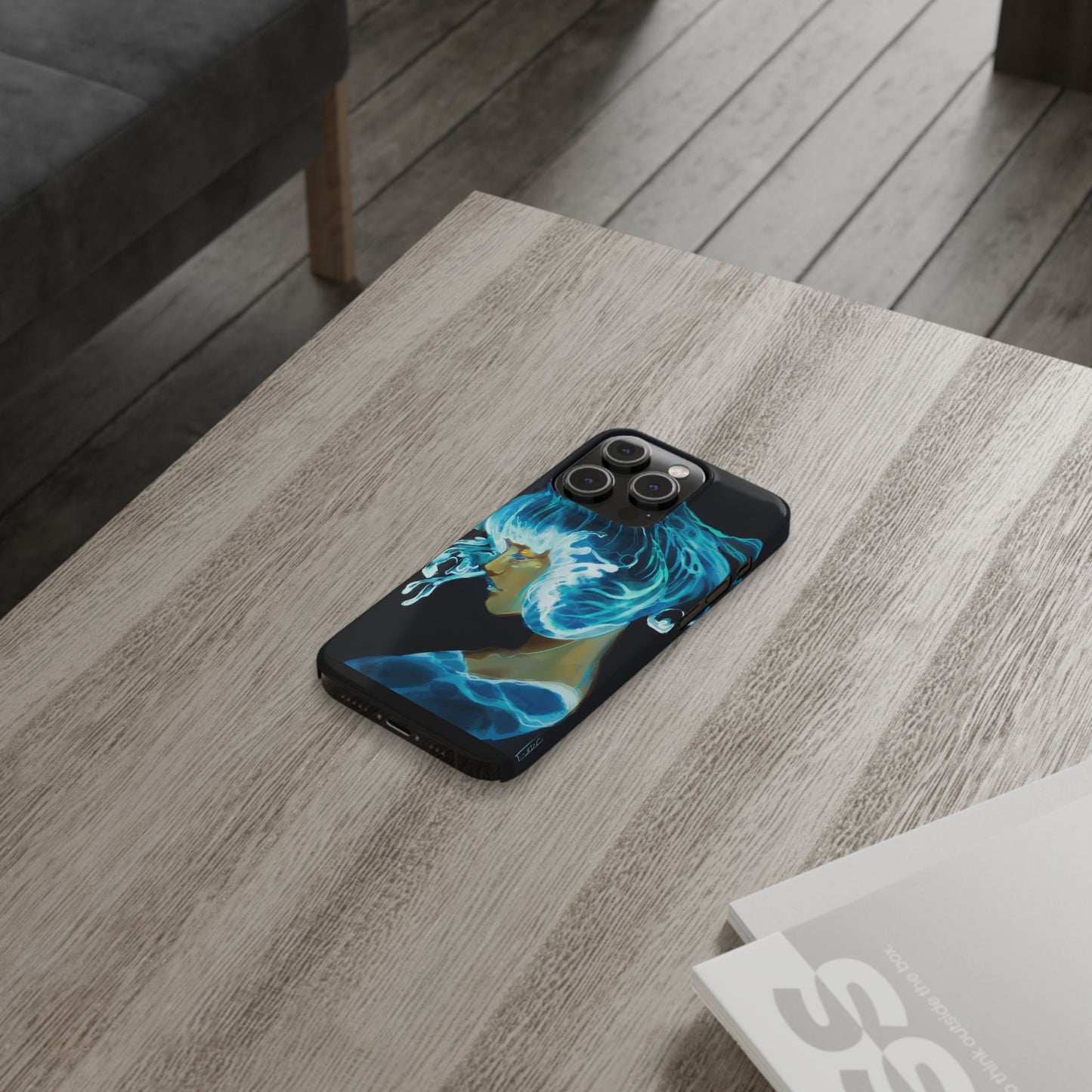 Made of Waves Phone Case, Artistic Slim Case, Ocean Vibes, Phone Accessories, Gift for Her, Beach Lover's Gift