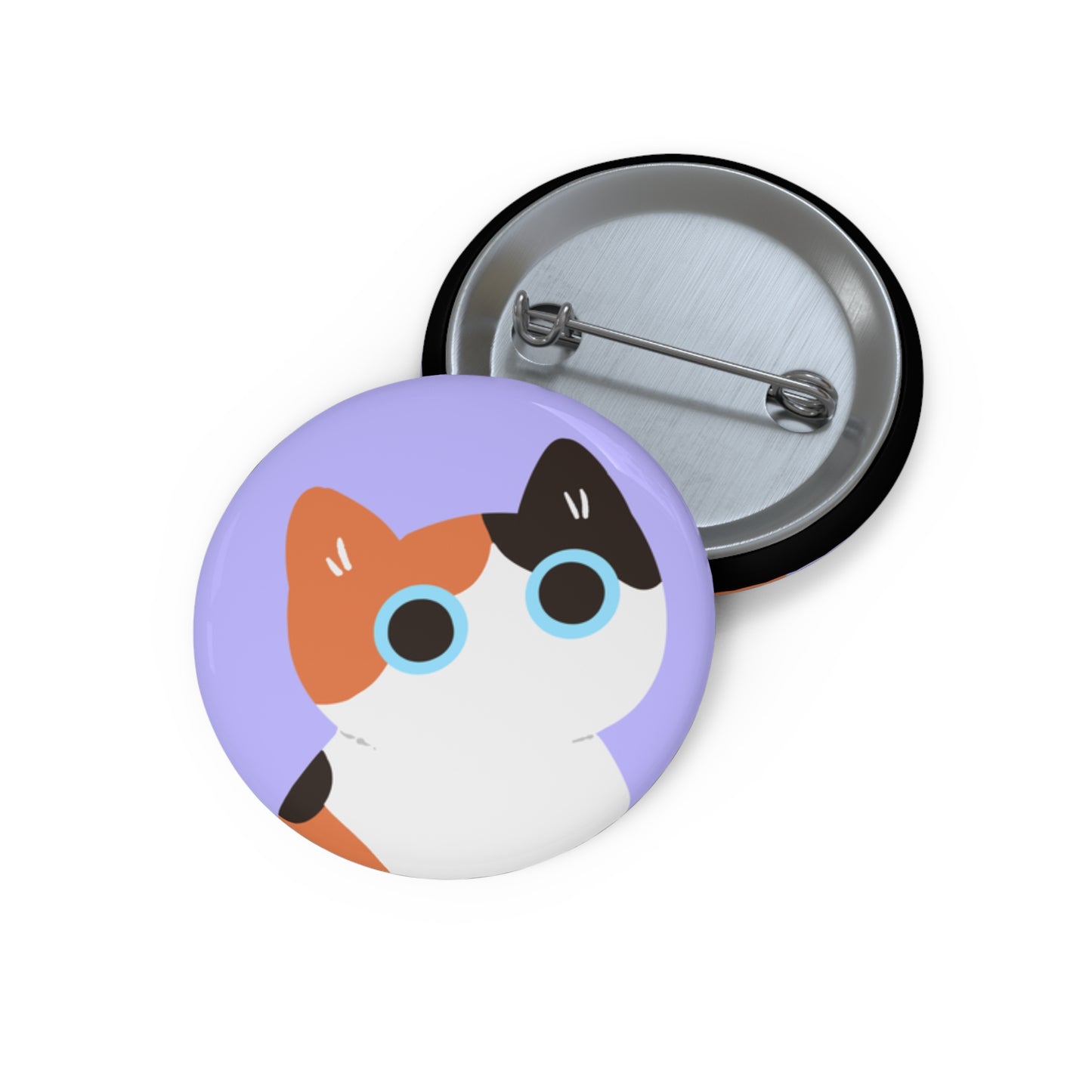 Calico Kitty Pin Button, Cute Accessories, Cat Lover Gifts, Fun Fashion Statements